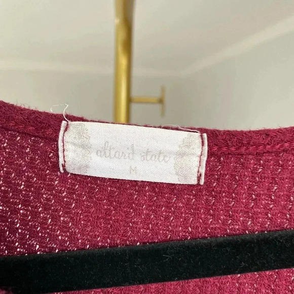 Altar’d State Waffle Knit Sweater Pullover Cottagecore Cozy Granola Valentines - Picture 4 of 6